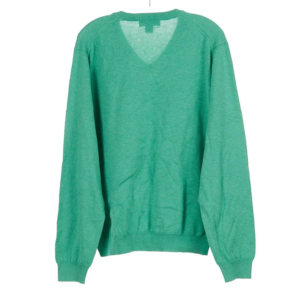 Brooks Brothers Pullover V-Neck Sweater Polo Green Supima Men's Large - Picture 5 of 5